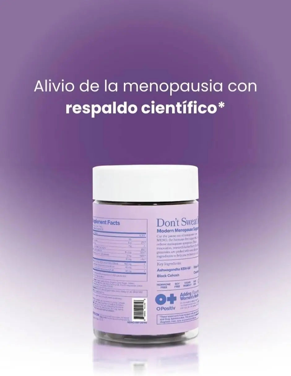 MENO Vitaminas para la menopausia – Suplemento de menopausia sin hormonas para mujeres